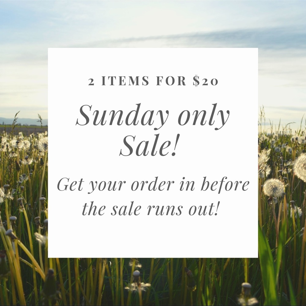 Sunday SALE!! Two items in my closet for $20!!!